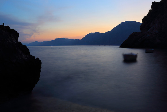 Sunset at Italien Amalfi coast